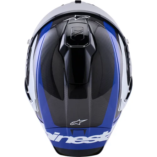 Prilba supertech R10 arius (karbon/modrá/biela, veľkosť M) /ALPINESTARS/ - obr. 6