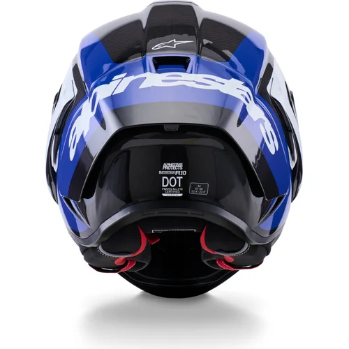 Prilba supertech R10 arius (karbon/modrá/biela, veľkosť S) /ALPINESTARS/ - obr. 2