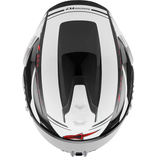 Prilba S-R7 A-CORE (čierna/biela/červená, veľkosť 2XL) /ALPINESTARS/ - obr. 6