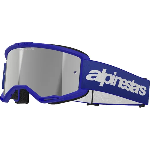 Okuliare VISION 3 WORDMARK ALPINESTARS 5103225-7266-OS (modrá, zrkadlová strieborná plexiskla) 2027
