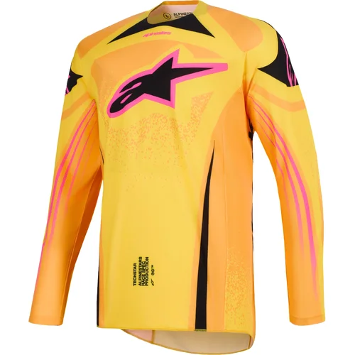 Dres TECHSTAR NOMUR, ALPINESTARS (oranžová/žltá/ružová, veľkosť M)