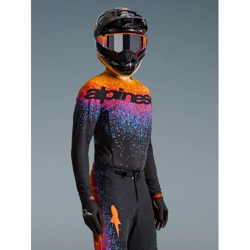 Čierna/multicolor dres SUPERTECH limitovaná edícia BLACK HOLE, veľkosť M) /ALPINESTARS/ - obr. 16
