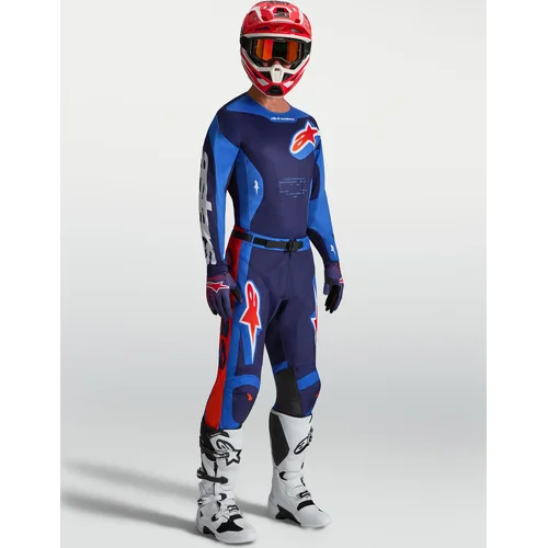 Dres RACER HUNT, (modrá/tmavomodrá/červená, veľkosť S) /ALPINESTARS/ - obr. 3