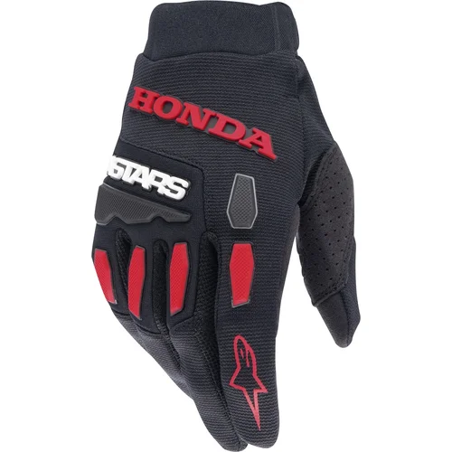Rukavice FULL BORE HONDA kolekcia ALPINESTARS 3563823-1303-S (čierna/červená, veľkosť S)