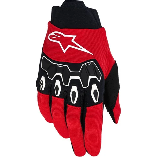 Rukavice FULL BORE V2 ALPINESTARS 3560426-3031-XL (červená/čierna/biela, veľkosť XL)