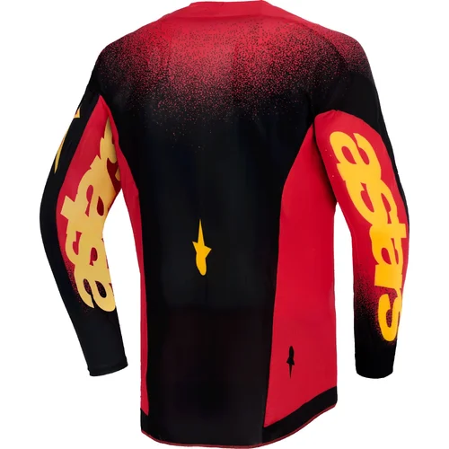 Červená/čierna/žltá dres SUPERTECH SCENZ YOUTH, detské, veľkosť XL) /ALPINESTARS/ - obr. 1