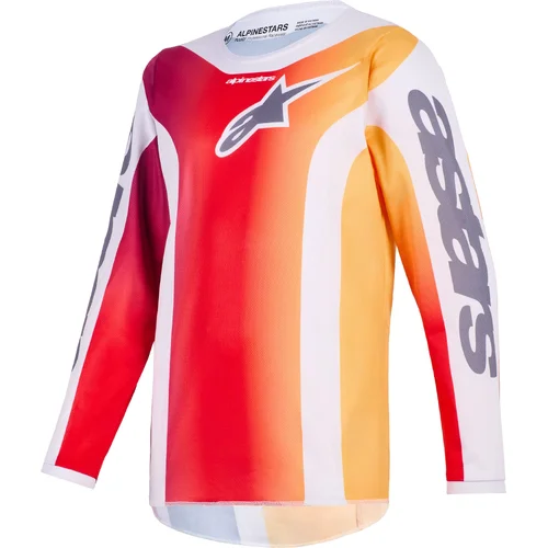 Červená/oranžová/svetlosivá ALPINESTARS 3771126-3198-XL dres FLUID PORTL YOUTH, detské, veľkosť XL)