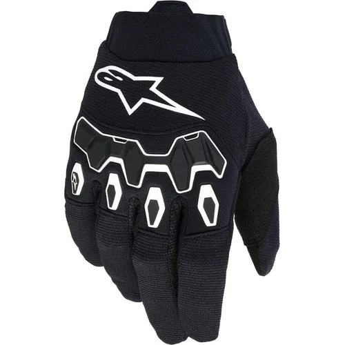 Rukavice FULL BORE V2 YOUTH/KIDS ALPINESTARS 3540226-12-XXS detské, (čierna/biela, veľkosť 2XS)