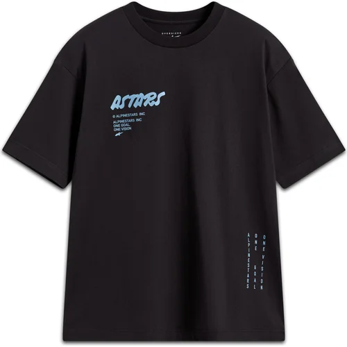 Tričko chalk oversized CSF ALPINESTARS 1236-72300-10-XL (čierna, veľkosť XL)