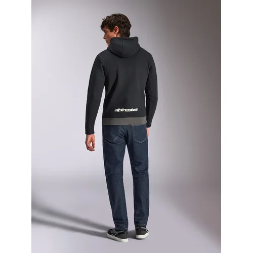 Mikina PARALLEL HOODIE (čierna/sivá, veľkosť 2XL) /ALPINESTARS/ - obr. 4