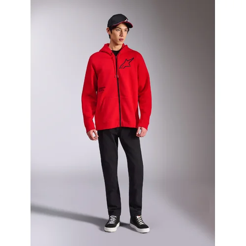 Mikina transverse hoodie (červená, veľkosť M) /ALPINESTARS/ - obr. 2