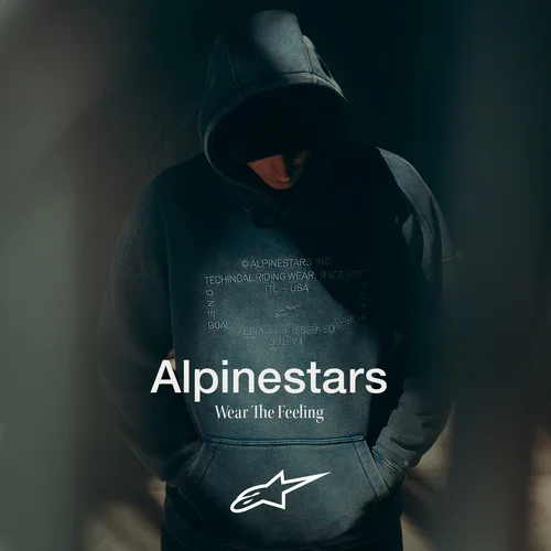 Mikina infinite washed oversized hoodie (vypraná modrá, veľkosť M) /ALPINESTARS/ - obr. 2