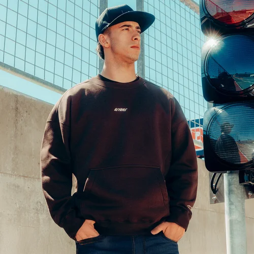 Mikina guise oversized crew (hnedá, veľkosť L) /ALPINESTARS/ - obr. 3