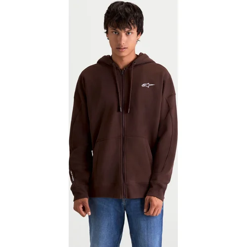 Mikina entity oversized hoodie (hnedá, veľkosť L) /ALPINESTARS/ - obr. 5