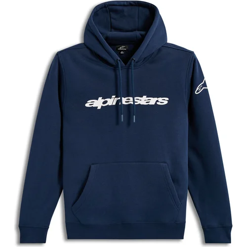 Mikina race wordmark hoodie ALPINESTARS 1236-52814-7020-M (modrá/biela, veľkosť M)