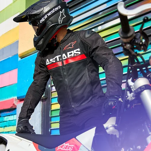 Bunda SMX AIR (čierna/červená fluo, veľkosť M) /ALPINESTARS/ - obr. 10