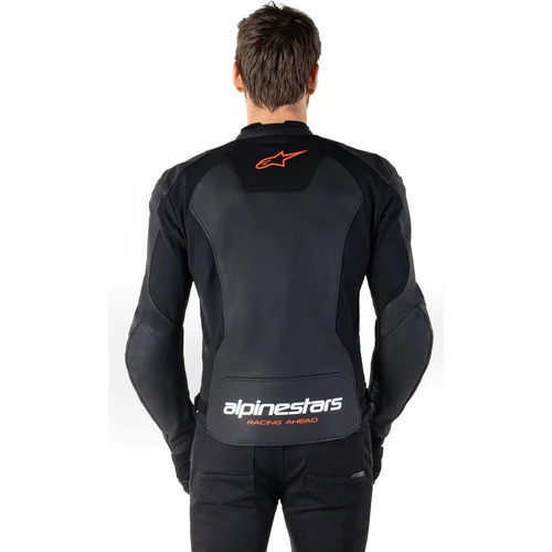 Bunda FASTER 3 (čierna/červená fluo, veľkosť 56) /ALPINESTARS/ - obr. 10