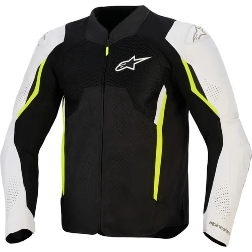 Bunda AST V3 AIR ALPINESTARS 3300426-159-L (biela/žltá fluo/čierna, veľkosť L)