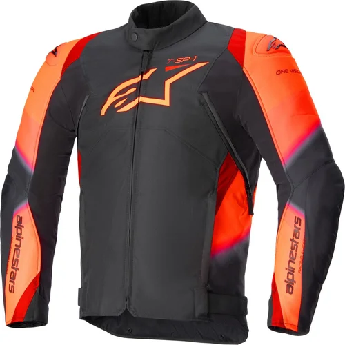 Bunda t-sp 1 2 waterproof ALPINESTARS 3200224-1030-S (čierna/červená fluo, veľkosť S)