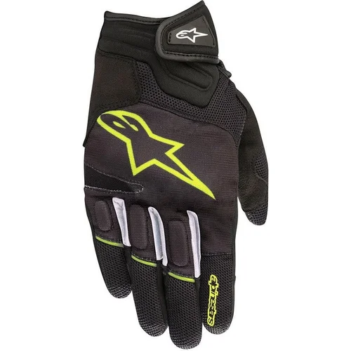 Rukavice ATOM ALPINESTARS 3574018-155-S (čierna/žltá fluo, veľkosť S)