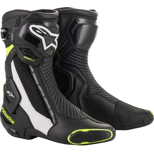 Topánky SMX Plus V2 ALPINESTARS 2221019-125-45 (čierna/biela/žltá fluo, veľkosť 45)