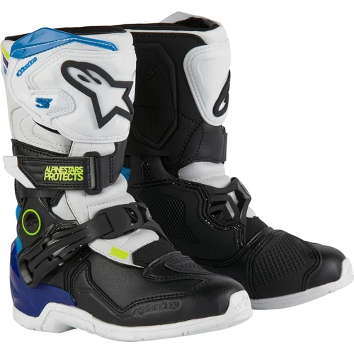 Topánky TECH 3S KIDS ALPINESTARS 2014524-2179-11 detské biela/čierna/modrá, veľkosť 29)