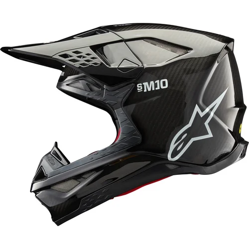 Prilba supertech S-M10 solid 8300123-1188-L (lesklý karbon, veľkosť L) /ALPINESTARS/ - obr. 1