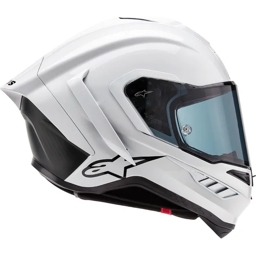 Prilba supertech R10 solid 8200124-2170-L (biela/matný karbon, veľkosť L) /ALPINESTARS/ - obr. 4