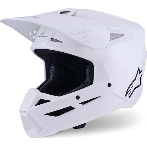 Prilba S-M3 SOLID ALPINESTARS 8300426-2180-M (biela, veľkosť M)