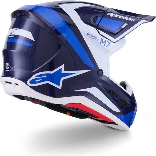 Prilba supertech S-M7 rise (modrá/biela, veľkosť L) /ALPINESTARS/ - obr. 3