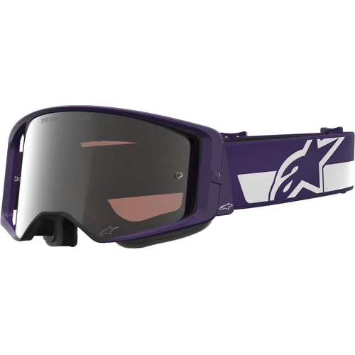 Okuliare supertech vision HUNTA96 XXV ALPINESTARS 5101226-3168-OS (fialová/biela, zrkadlové strieborné plexisklo)