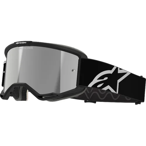 Okuliare VISION 5 CORP ALPINESTARS 5101825-1456-OS (čierna, zrkadlovo strieborná fólia) 2026