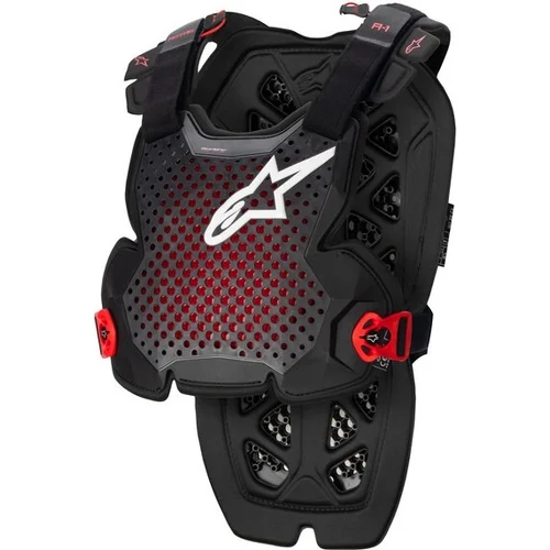 Chránič tela A-1 PRO ALPINESTARS 6700123-1431-XL/2XL (čierna antracit/červená, veľkosť XL/2XL)