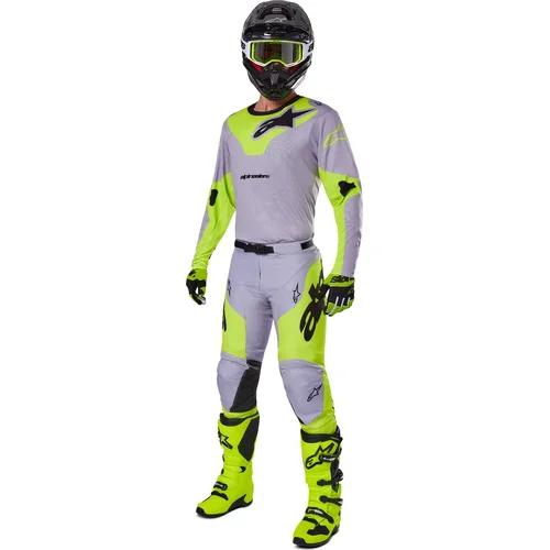 Dres RACER VEIL, (sivá/žltá fluo, veľkosť M) /ALPINESTARS/ - obr. 3