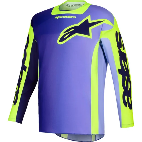 Dres RACER PORTL, ALPINESTARS (fialová/žltá fluo, veľkosť M)