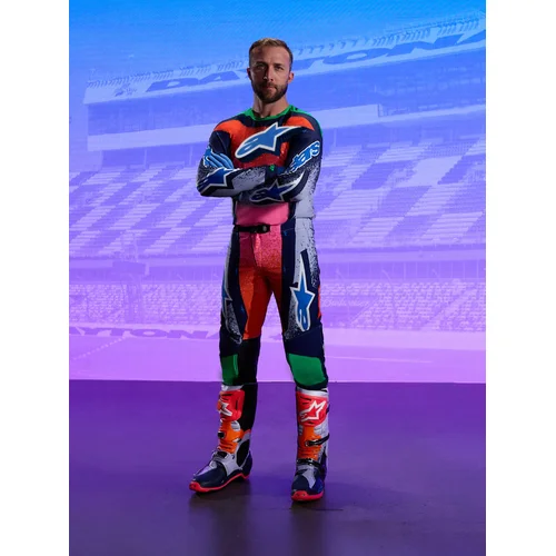 Dres SUPERTECH limitovaná edícia RECORDS, (sivá/multicolor, veľkosť L) /ALPINESTARS/ - obr. 4