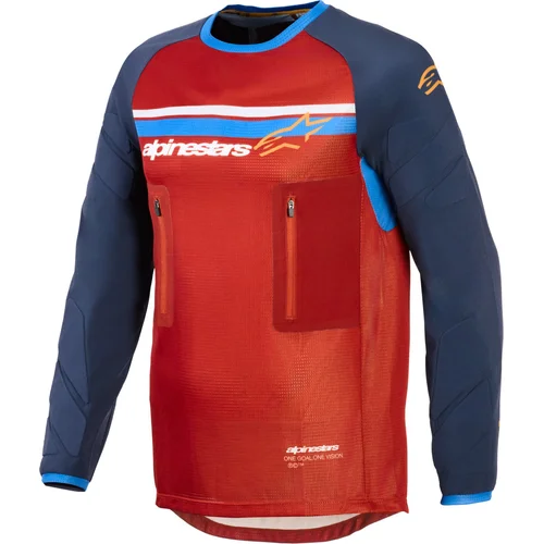 Dres MAXDURA DUAL, ALPINESTARS (oranžová/tmavomodrá, veľkosť M)