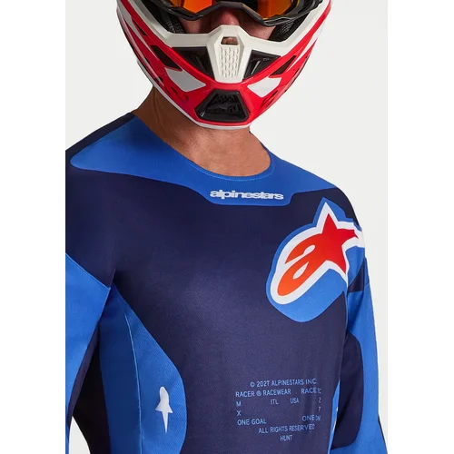 Dres RACER HUNT, (modrá/tmavomodrá/červená, veľkosť M) /ALPINESTARS/ - obr. 8