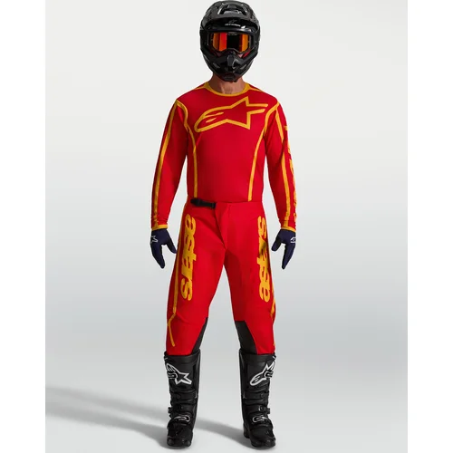 Dres FLUID APEX V2, (červená/zlatá, veľkosť L) /ALPINESTARS/ - obr. 3