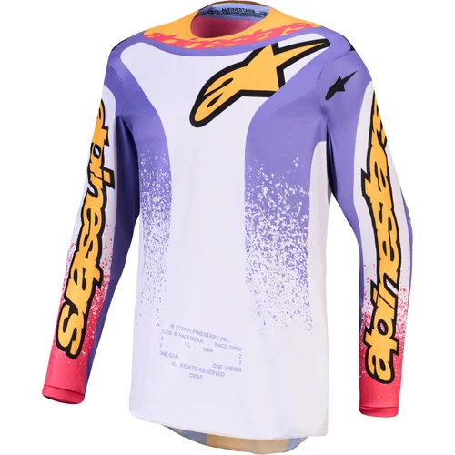 Svetlosivá/fialová/zlatá ALPINESTARS 3761327-3193-XXL dres FLUID DRAG, veľkosť 2XL)