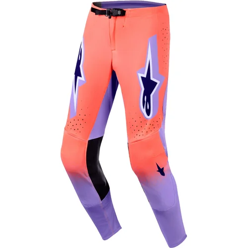 Nohavice SUPERTECH SCENZ ALPINESTARS 3720726-409-34 (oranžová korálová/fialová, veľkosť 34)