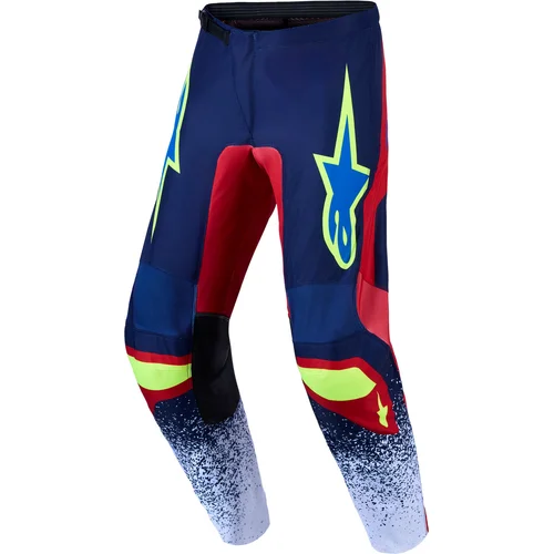 Nohavice FLUID DRAG ALPINESTARS 3721327-7365-30 (tmavomodrá/červená/zelená/biela, veľkosť 30)