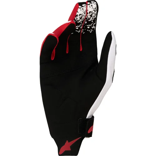 Rukavice TECHSTAR (čierna/biela/červená fluo, veľkosť M) /ALPINESTARS/ - obr. 1