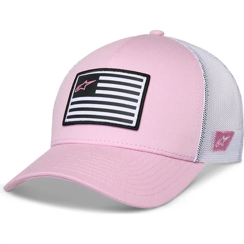 Šiltovka FLAG SNAP HAT, ALPINESTARS (ružová/biela)