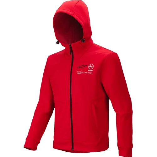 Mikina RACER MX FLEECE ALPINESTARS 3800125-3010-L (červená, veľkosť L)