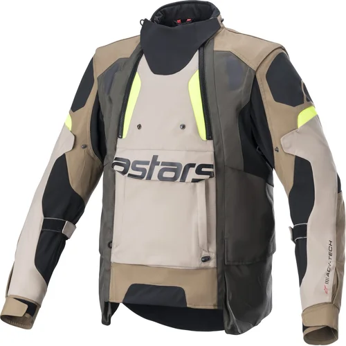 Bunda harok drystar ALPINESTARS 3204822-865-L (khaki/béžová/žltá fluo, veľkosť L)