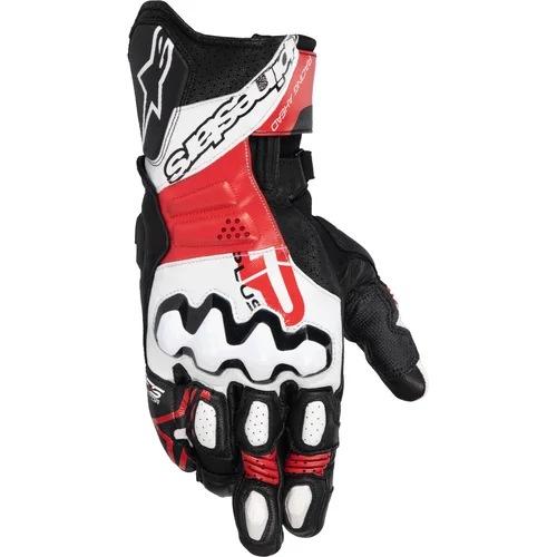 Rukavice GP PLUS R V3 ALPINESTARS 3550825-1304-XL (čierna/biela/červená, veľkosť XL)