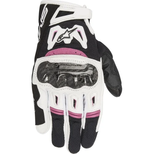 Rukavice STELLA SMX-2 AIR CARBON ALPINESTARS 3517717-1239-S dámske, (čierna/biela/fialová, veľkosť S)