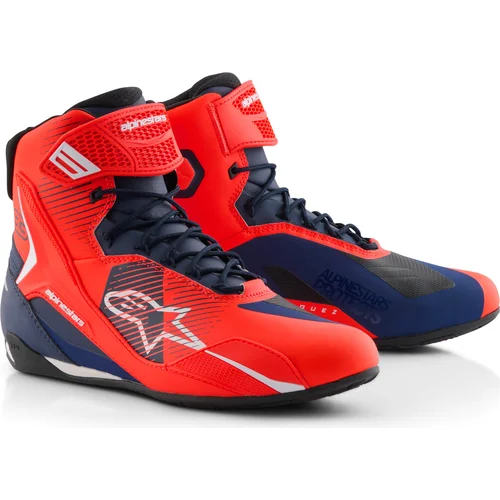 Topánky FASTER-4 MM93 kolekcia ALPINESTARS 2510925-3138-11,5 (červená fluo/modrá/biela, veľkosť 45)