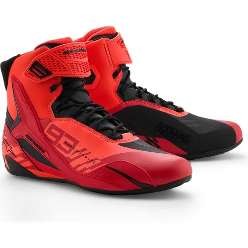 Topánky FASTER-4 MM93 kolekcia ALPINESTARS 2510925-3034-9 (červená fluo/červená/čierna, veľkosť 42)